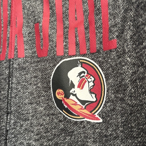 Florida State Seminoles Zip Up Hoodie Pressbox Size XL Womens Charcoal - Picture 7 of 11